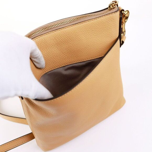 NWT Marc Jacobs Recruit Leather Travel Crossbody in Golden Beige - Picture 13 of 13